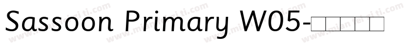 Sassoon Primary W05字体转换